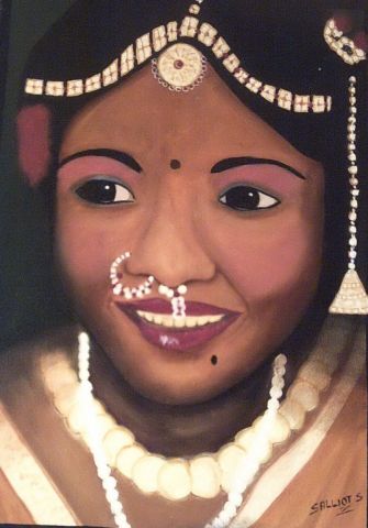 L'Indienne  - Peinture - sylvie44
