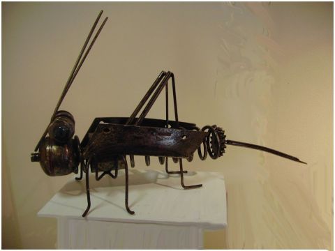 La Sauterelle - Sculpture - Roland GOURDON