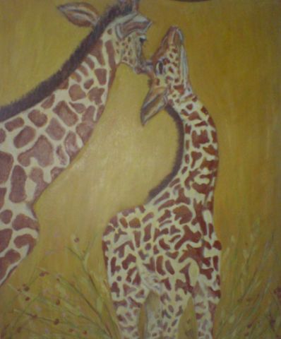 girafe - Peinture - barbara-C
