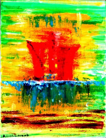 voilier aux   pipiris(à l'aube) - Peinture - maracudja