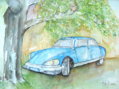 DS Citroen - Peinture - atelier mauve