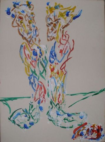 L'artiste cyril baudouin - pieds verts