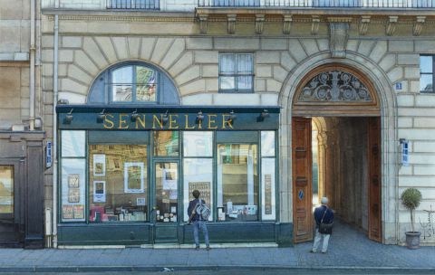 Le magasin Sennelier ou la caverne et l'artiste - Peinture - Thierry Duval