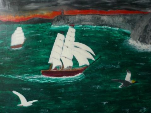L'artiste katorz - Orage sur la mer