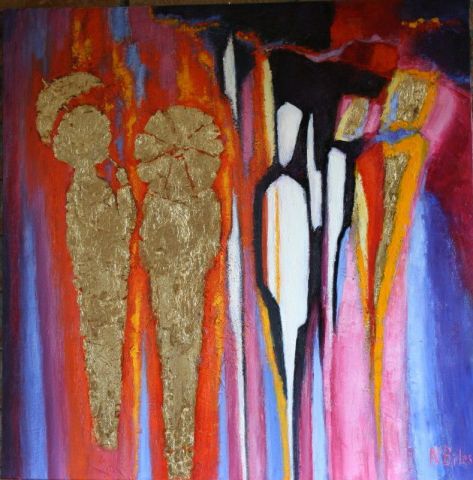 COULEURS SOLEIL COUCHANT - Peinture - NICOLE BILES