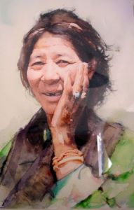 Voir le détail de cette oeuvre: Une pèlerine Tibétaine