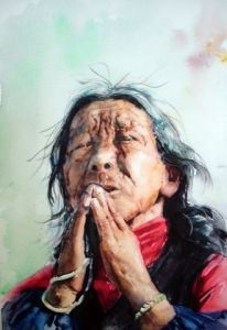 Voir le détail de cette oeuvre: Pèlerine Tibétaine
