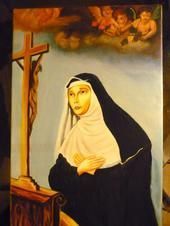 Voir le détail de cette oeuvre: reproduction Sainte Rita