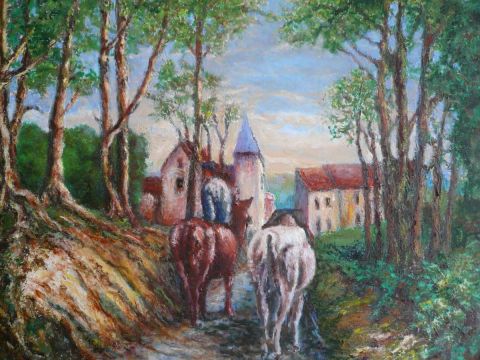 chemin rural vaudeurs 89 - Peinture - casc art