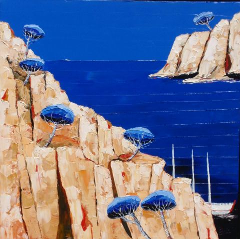 M�diterran�e - Peinture - Julie PIOCH