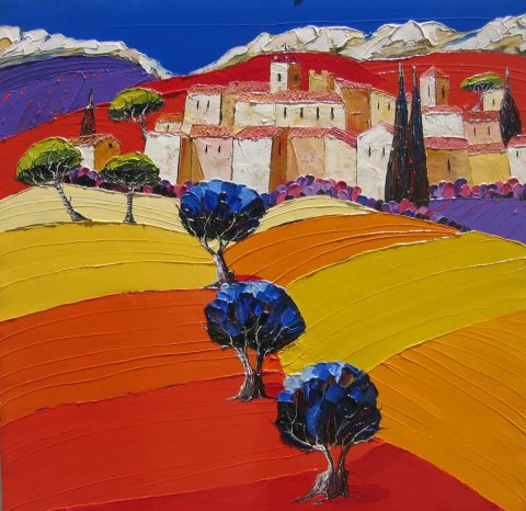 Le Temps de Cigales - Peinture - Julie PIOCH