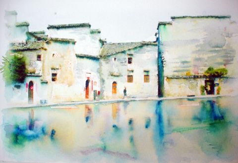 L'artiste yoozo - paysage de Shuixiang