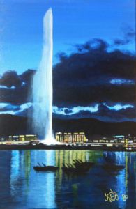 Voir cette oeuvre de A BRUNELLO: Genève bleue