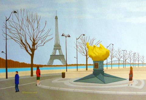 L'artiste Sotiris Rene SIDIROPOULOS - 12  La Tour Eiffel
