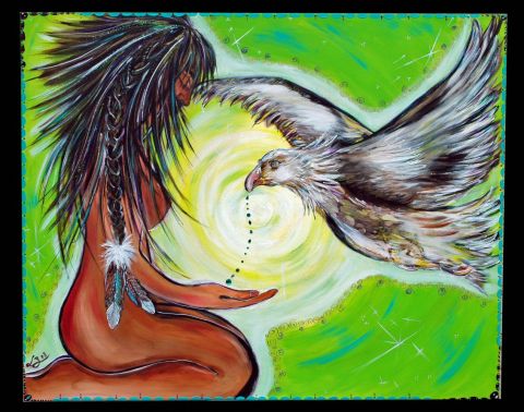 L'artiste Ludivine Bignolas - le Souffle de l'aigle