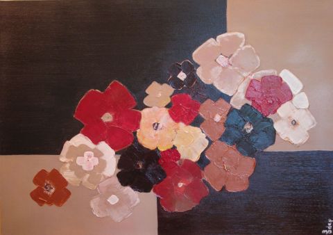 CANDICE'S FLOWERS - Peinture - Eva Dep