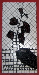 Mosaique de blandine: Rose noir
