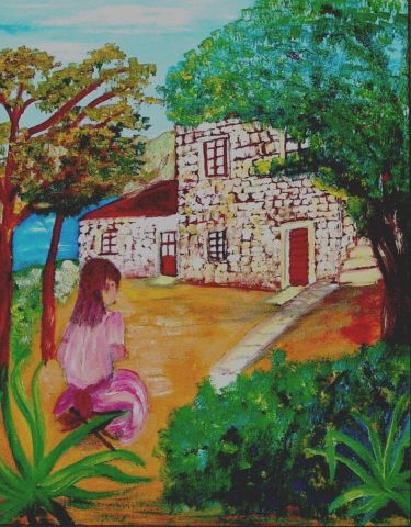 La vieille maison de Portigliolo - Peinture - Paoli