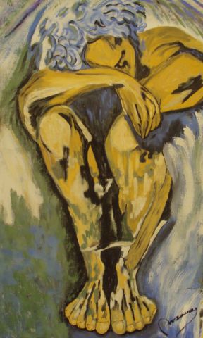 ange  - Peinture - mazuera