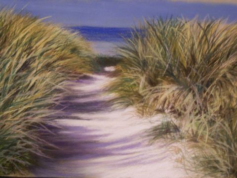 dunes de ste marguerite  nord finistere - Peinture - kasteljane