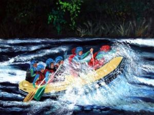Voir cette oeuvre de Parraud: Pays Basque- Rafting sur la Nive