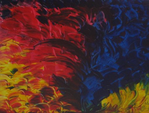tourmente - Peinture - Nicole Lelievre