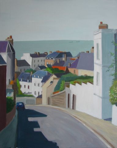 rue gustave Langlois au Havre - Peinture - patrick briere