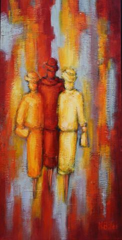 Shopping entre copines - Peinture - NICOLE BILES