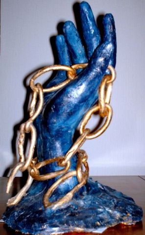 La chaine bris�e - Sculpture - nelly ARCHONDOULIS 