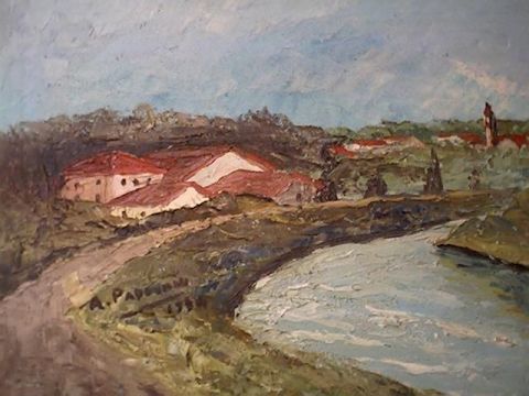 rivière - Peinture - Aurelio Padovani
