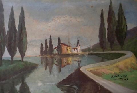 rivière - Peinture - Aurelio Padovani