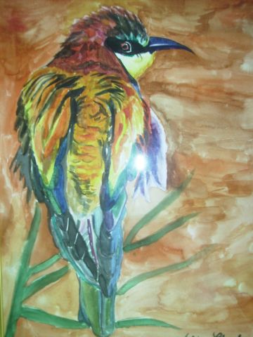 L'oiseau - Peinture - Valerie Anne