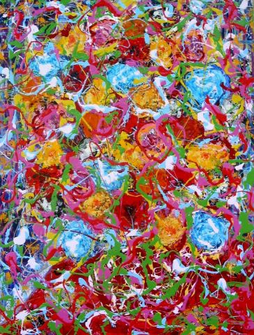L'artiste jean pierre MALLET - Fleur N°14