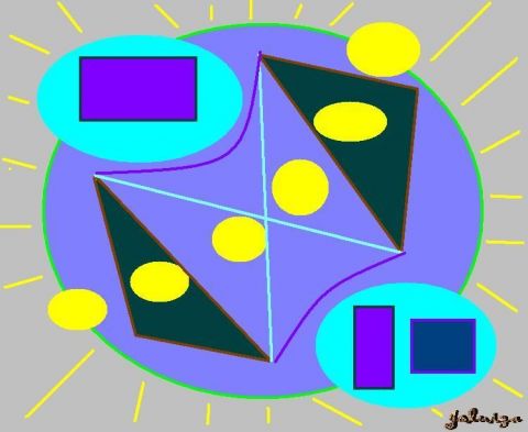 2 triangles - Art numerique - joluiza