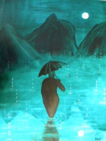 Les pluies mysterieuses  - Peinture - Goossens