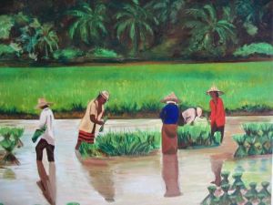 Voir cette oeuvre de LAMY: Rizière en Thaïlande