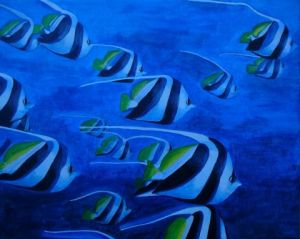 Voir cette oeuvre de Beatrice Pouyot: Les poissons