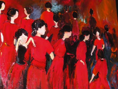 l'agora - Peinture - josiane couret