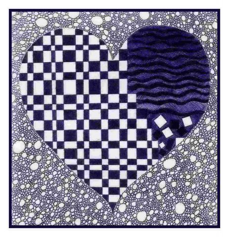 L'artiste chantalsenn  - blue heart no 7'037'757