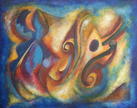 Masque - Peinture - Liliane CIMA