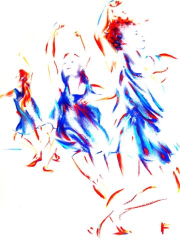 Tribale poursuite - Dessin - FREDERIQUE NALPAS