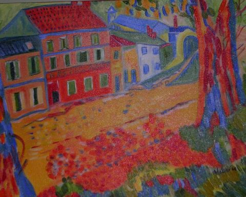 Fauve - Peinture - Nicole Lelievre