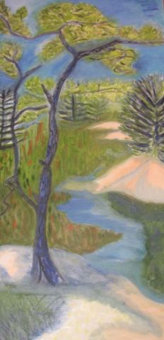 Qui�tude d'�t� - Peinture - Nicole Lelievre