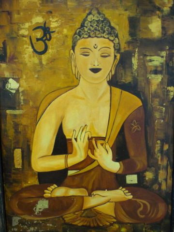 Bouddha de l'education - Peinture - LAMY