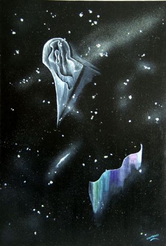 Ame de l'espace - Peinture - patrick contreras