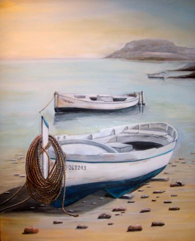 barques - Peinture - Vicky Salcedo