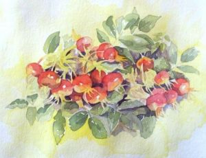 Voir cette oeuvre de Nathalie Dubreucq: Les Fruits des Roses