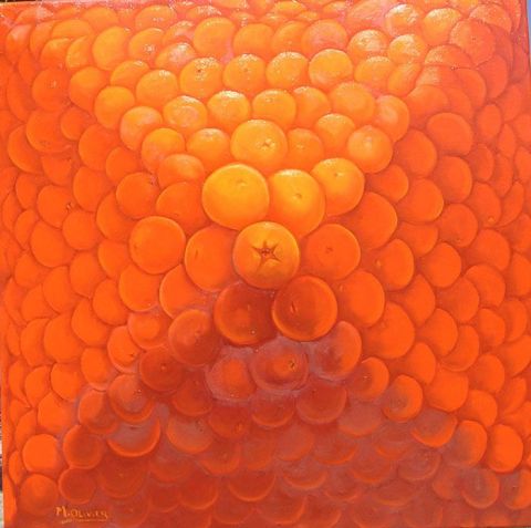 L'artiste m-olivier - Pyramide orange