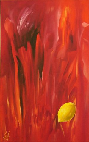 Red Lemon - Peinture - Daniel PIERRE dit HUBERT
