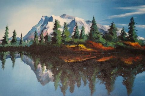 Ma montagne - Peinture - guthleber